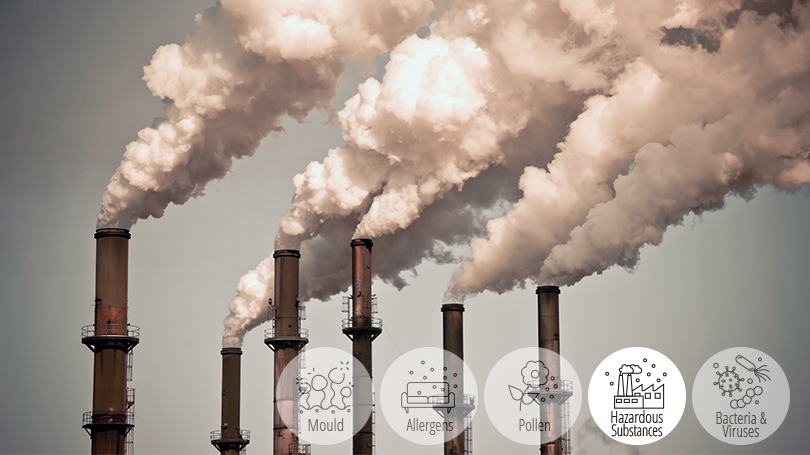 Can inhibit 5 types of pollutants