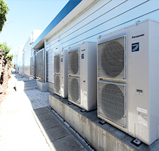 An image of installed outdoor units