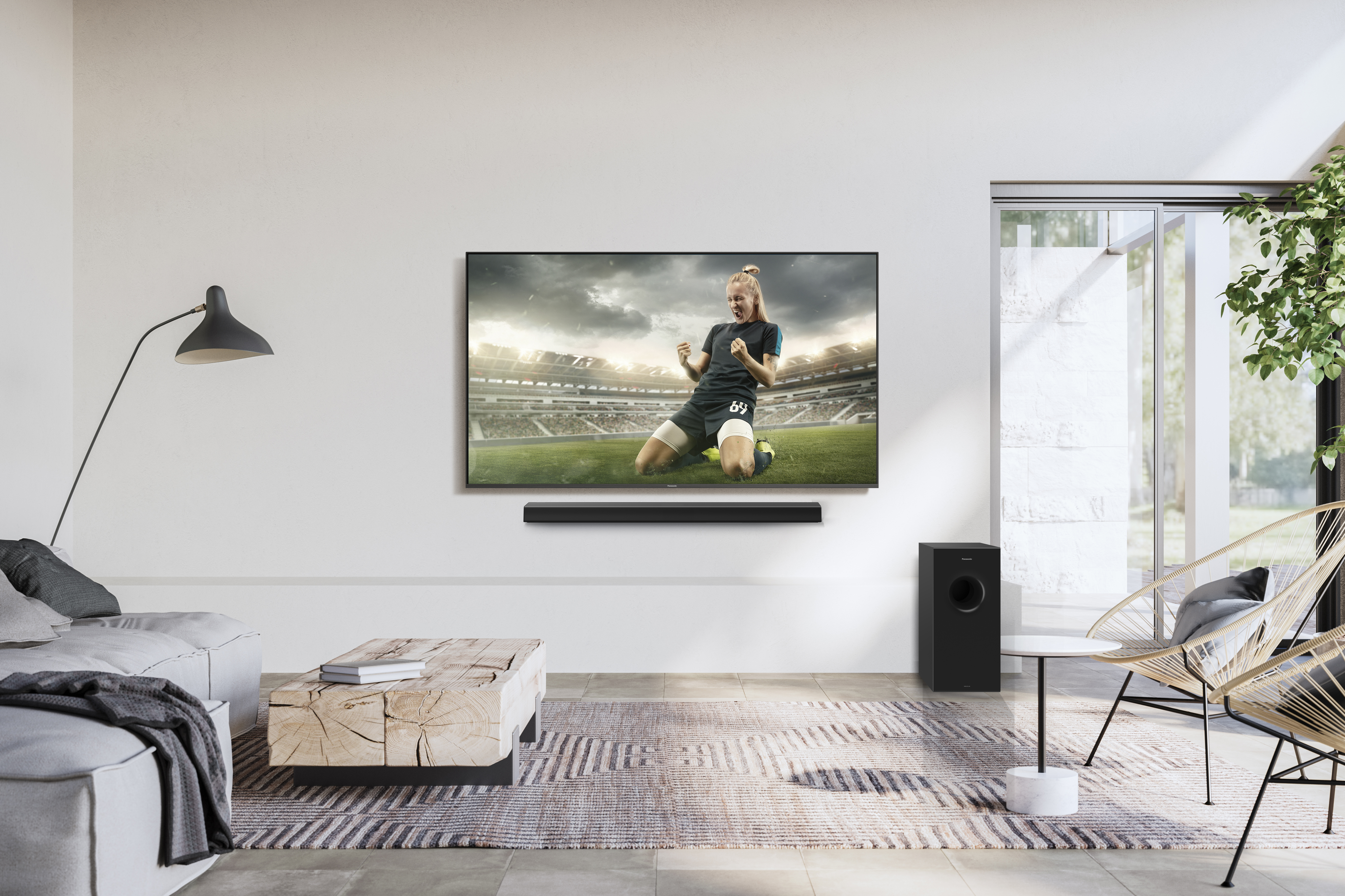 Soundbar vie realismin uudelle tasolle. Katso urheilua kotona korkealaatuisesta äänestä nauttien.