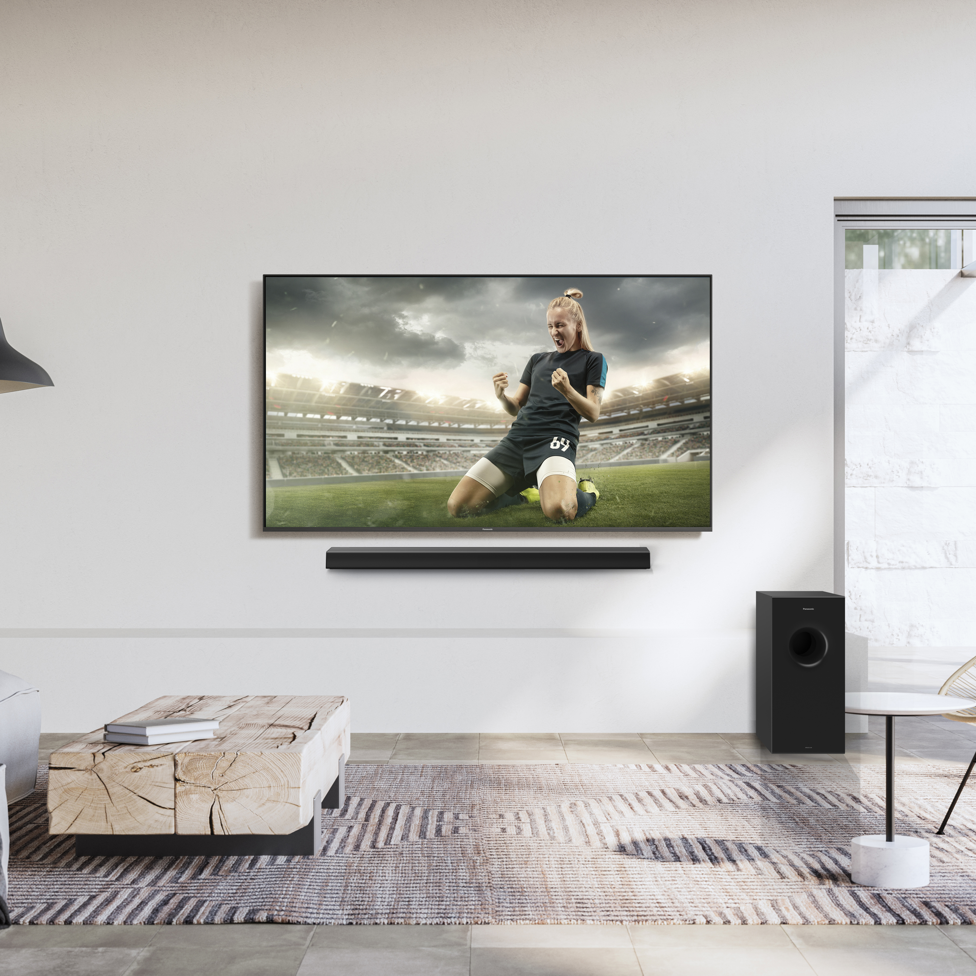 Zvukový panel prináša novú úroveň realizmu. Sledujte doma športové podujatia s vysokokvalitným zvukom. 