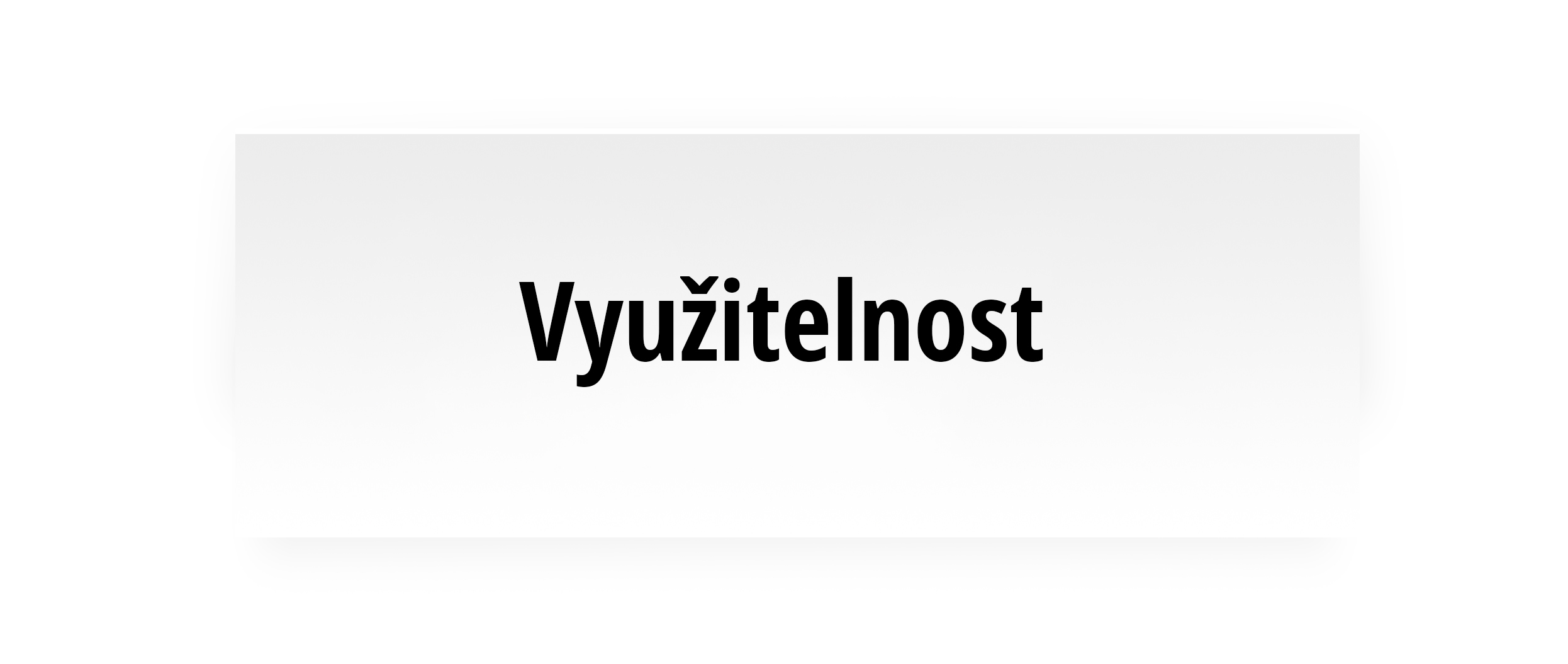 Využitelnost