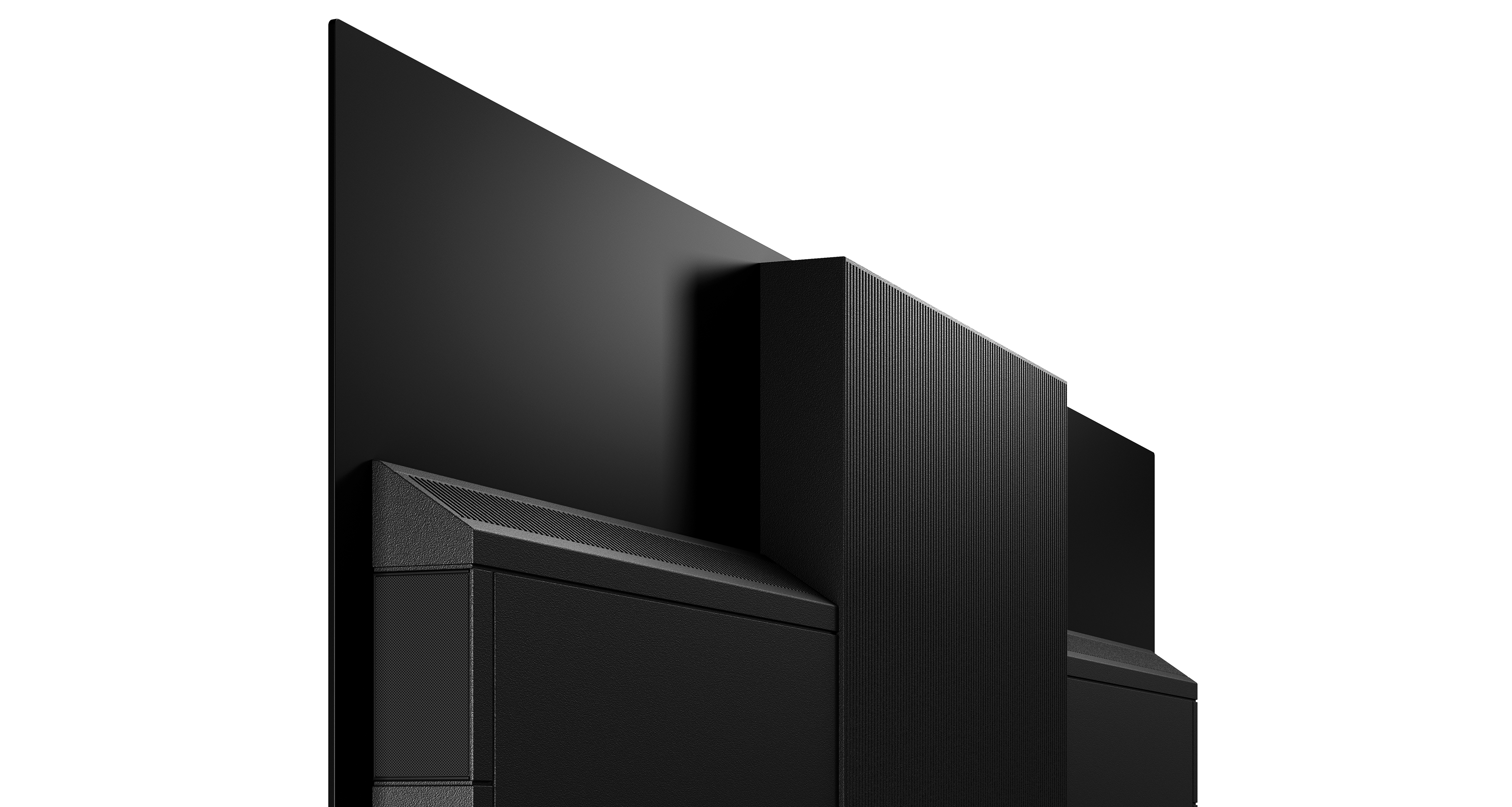 Zažite vlnu 3D zvuku, ktorá sa valí zhora nadol. Robustná kvalita systému 360° Soundscape Pro vami otrasie.