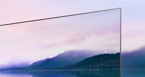 Virtaviivainen kauneus sisältää kaiken olennaisen. Kehyksetön muotoilu suorastaan imee sinut kuvaan.