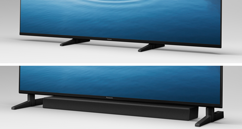 Soundbar on helppo sijoittaa siististi. Se luo yhtenäisen ulkonäön, joka täydentää muotoilua.