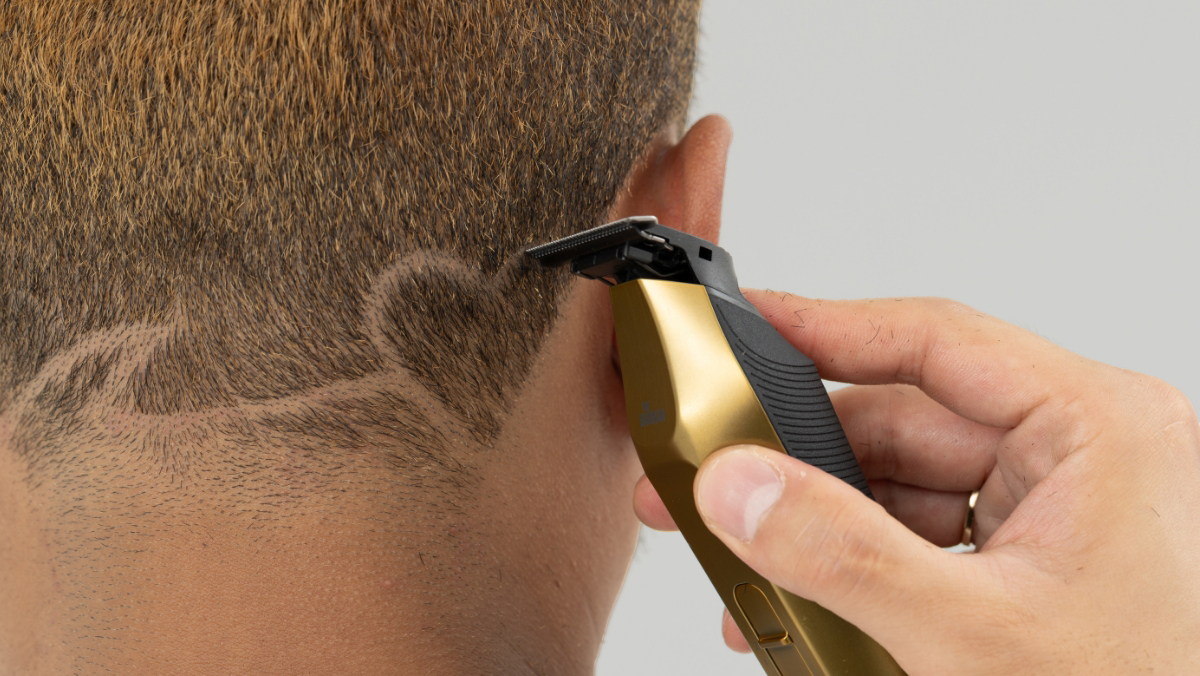 In Use for Design Cutting with a Hair Trimmer ER-XT70