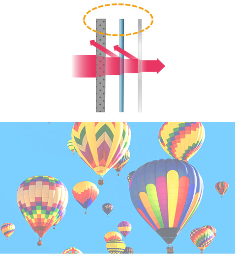 OLED transparente convencional