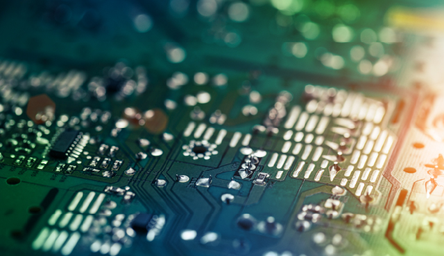 Close-up image of circuit board.