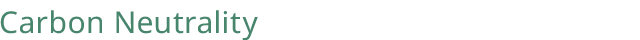 Carbon Neutrality