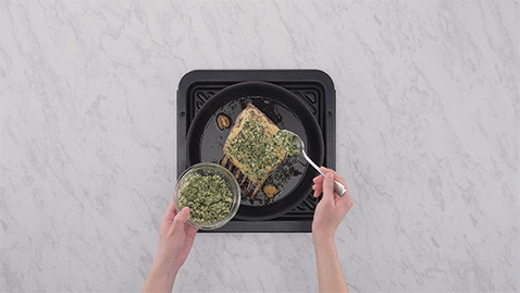 Roasted Lamb Persillade on the Bone