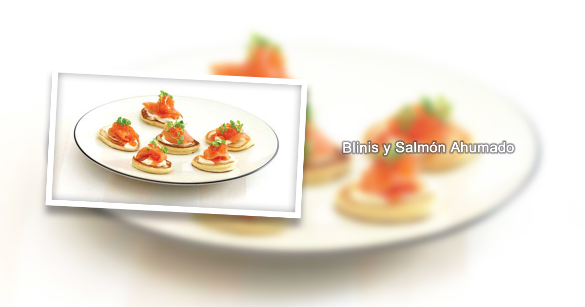Blinis y Salmón Ahumado