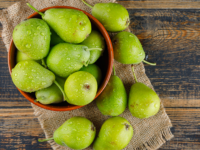 Gallete de pera y brie.