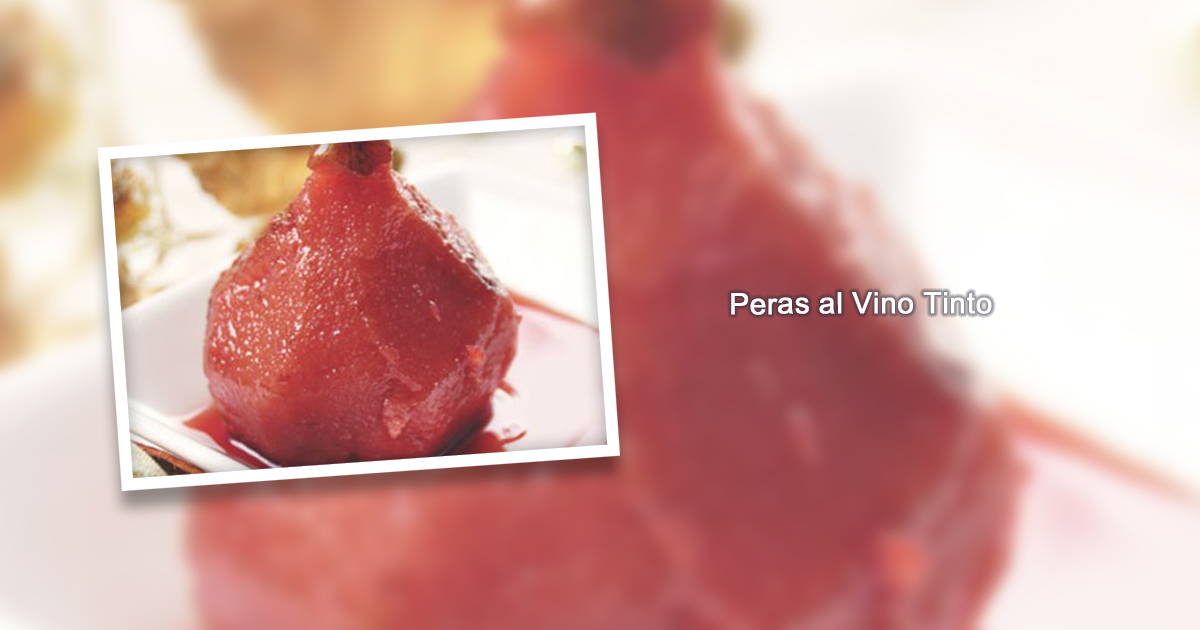 Peras al Vino Tinto