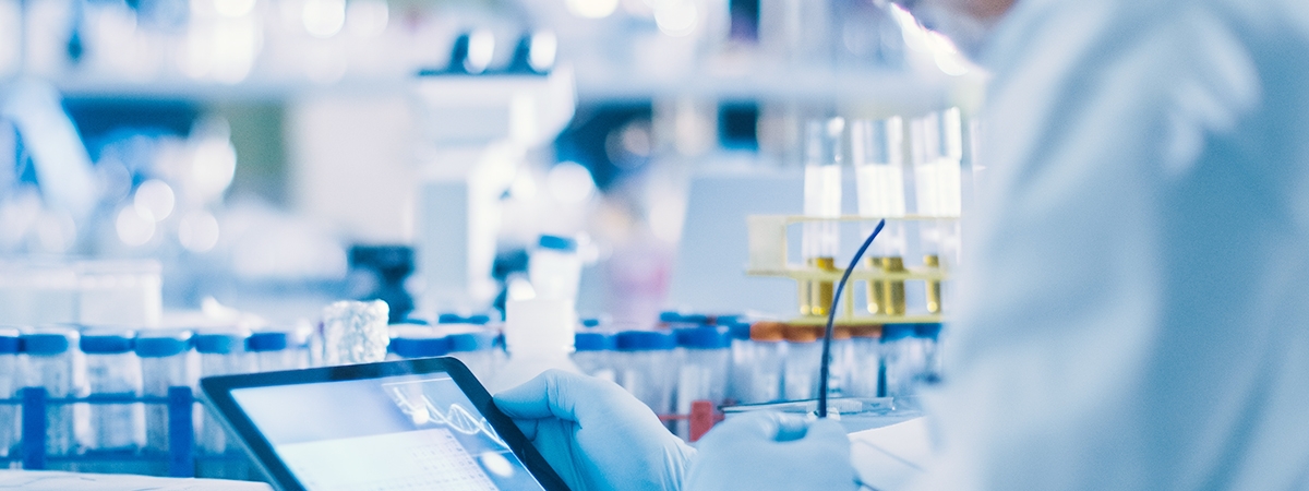 A photo of a research lab