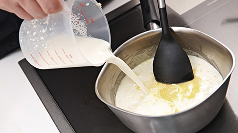 Croque Madame with Scrambled Eggs