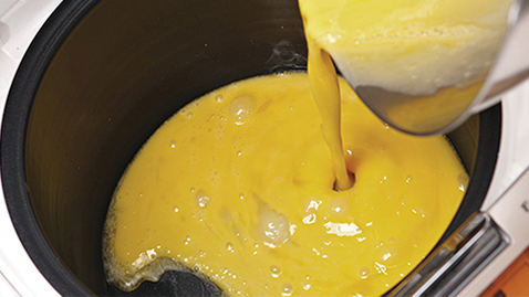 Croque Madame with Scrambled Eggs