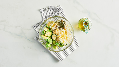 Garlic Parmesan Brussels Sprouts