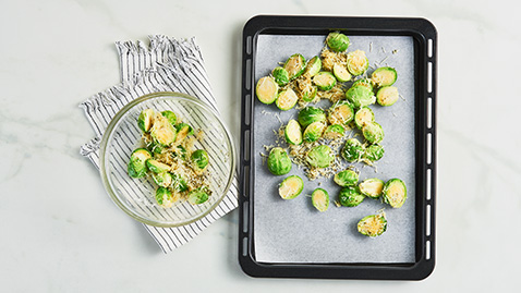 Garlic Parmesan Brussels Sprouts