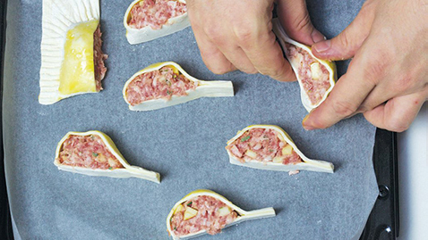 Homemade Baked Sausage Drumsticks