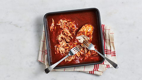 Nachos with Shredded Barbecue Chicken