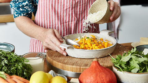 Pumpkin Risotto with Feta