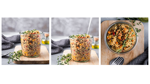 Quinoa with Vegetables Sous-Vide