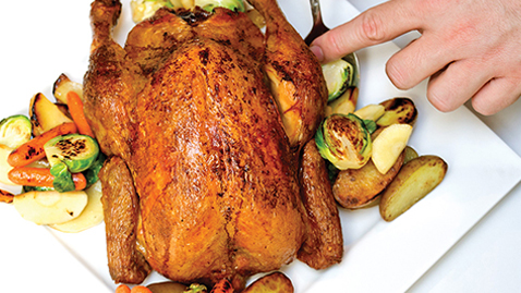 Roast Chicken with Honey Glaze