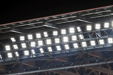 Echipamente de iluminat în tribune