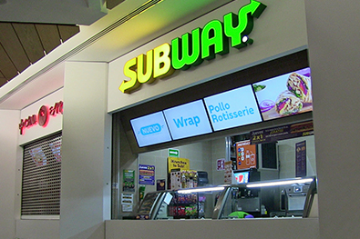 Subway promueve sus novedades con ayuda de una solución de contenidos y señalización digital de Panasonic