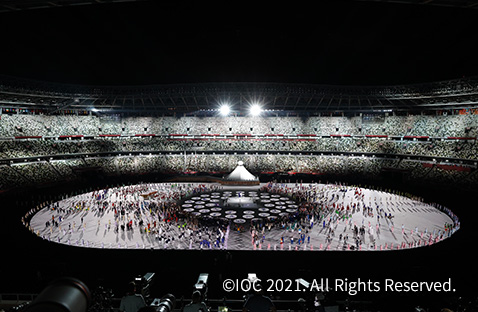 Cómo Panasonic ayudó a crear una ceremonia de apertura memorable de los Juegos Olímpicos de Tokio 2020 con sus proyectores de próxima generación