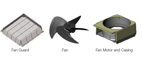 FAN Guard / FAN / Fan Motor and Casing