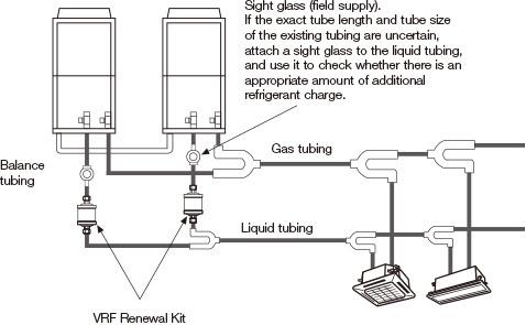 Connecting tube dimensions illustration