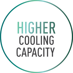 Higher cooling capacity text image