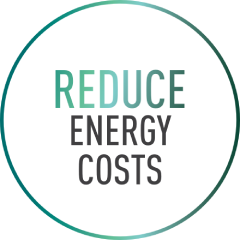 Reduce energy cost text image