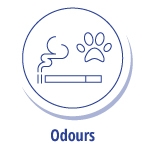 The illustrated icon for "Odours"