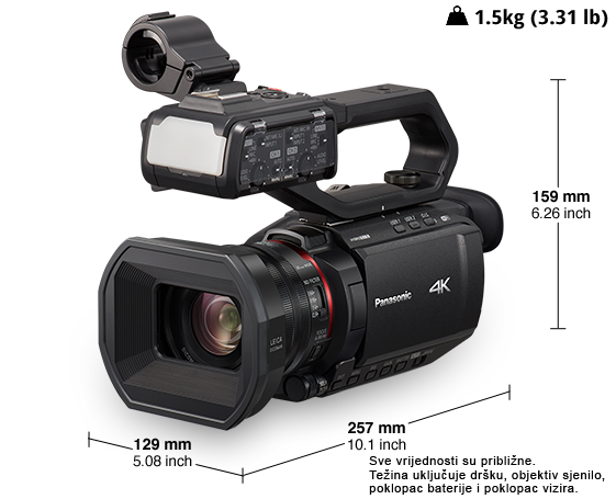 Fotografija 4K profesionalna video kamera HC-X2000