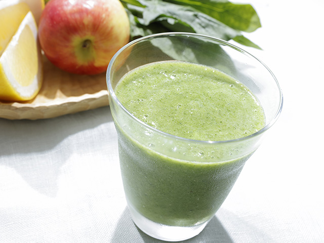 Boisson fouettée aux épinards