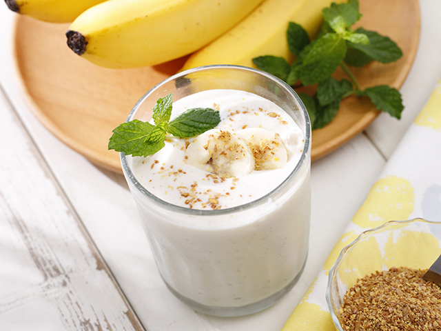 Boisson fouettée à la banane