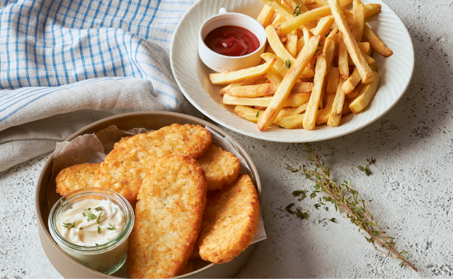 Hash browns & French fries