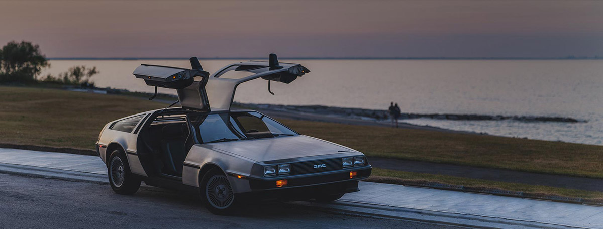 The Panasonic Lumix S1R and Lumix S Pro 50mm f1.4 meet the DeLorean