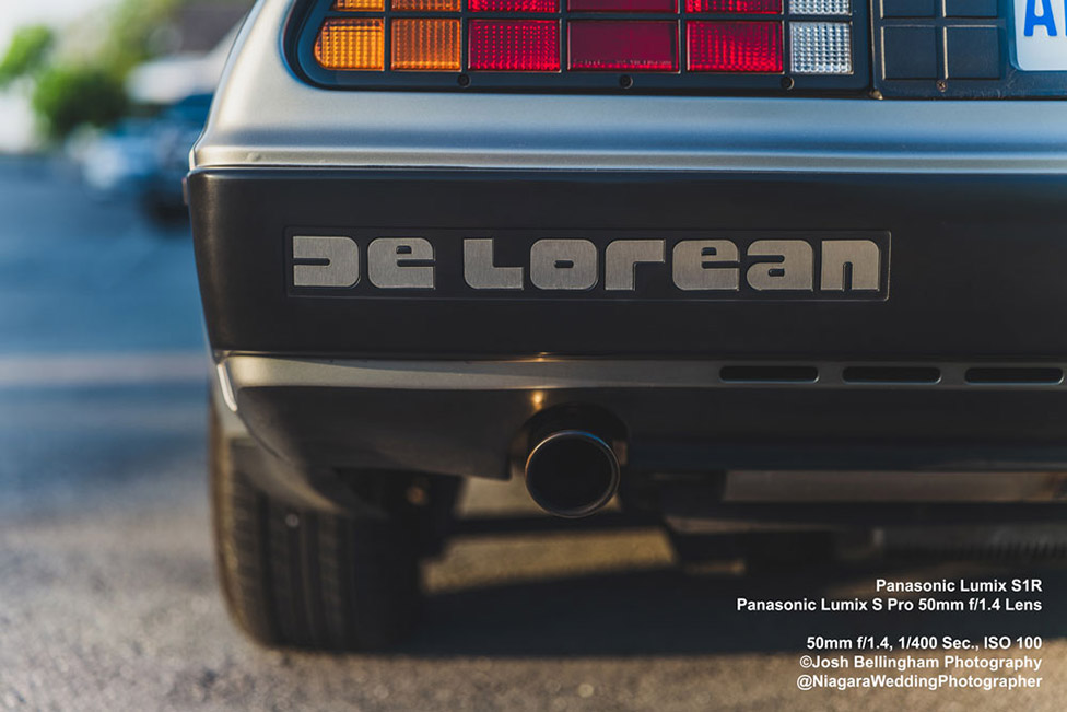 The Panasonic Lumix S1R and Lumix S Pro 50mm f1.4 meet the DeLorean