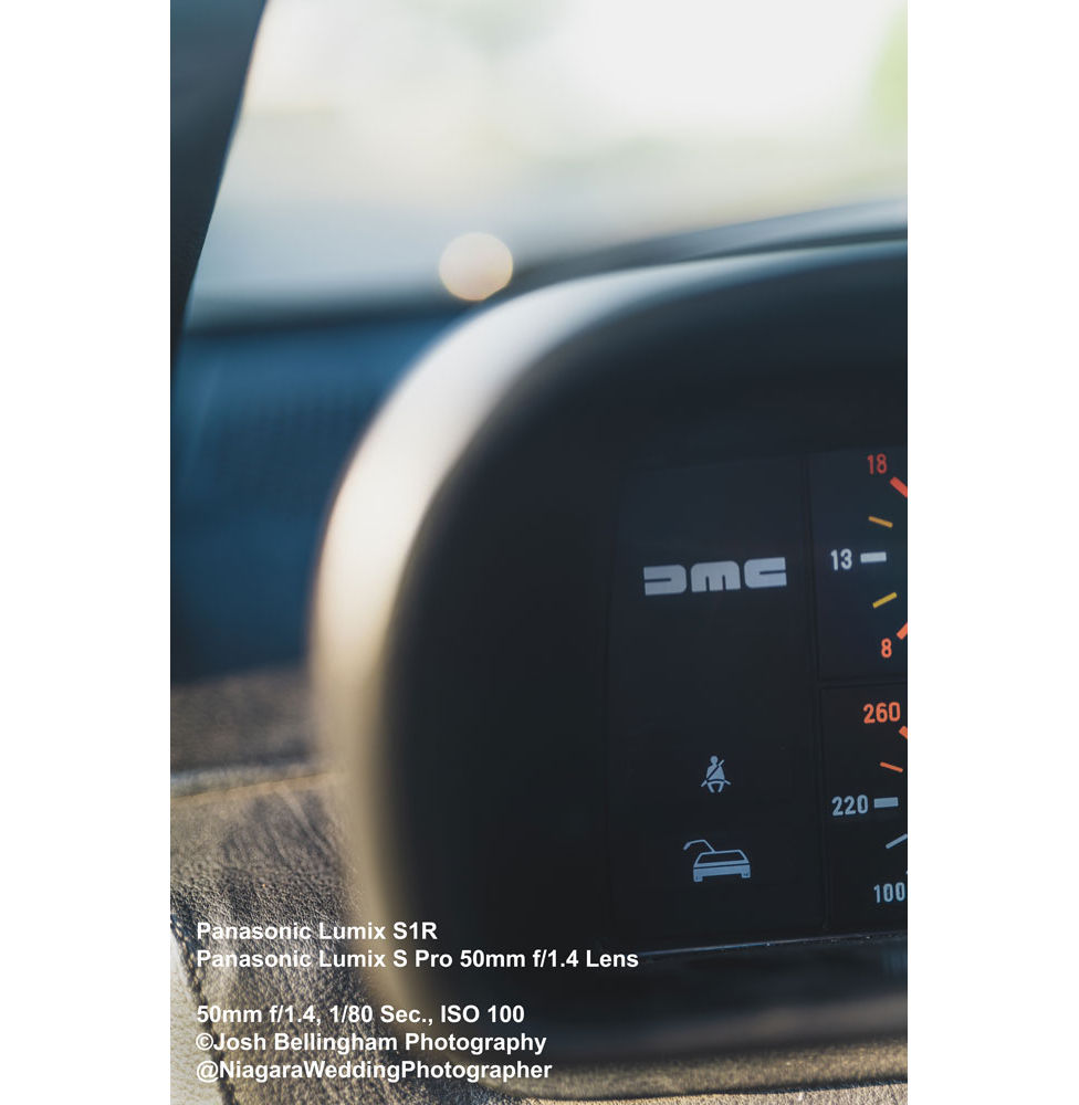 The Panasonic Lumix S1R and Lumix S Pro 50mm f1.4 meet the DeLorean
