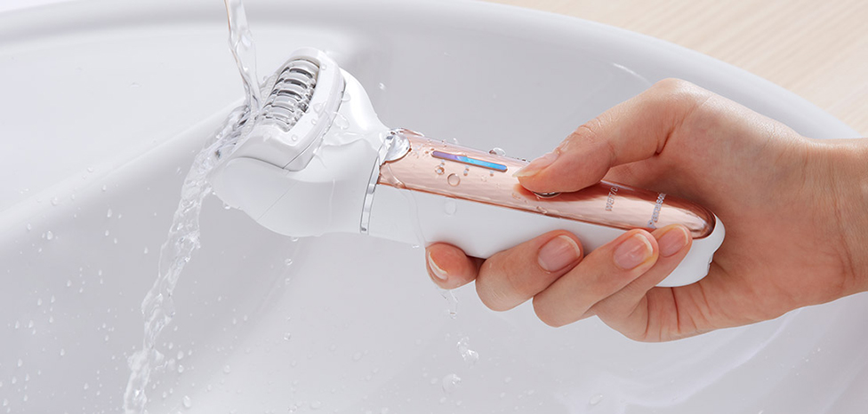 Épilateur or rose avec 9 accessoires ES-EL8A 