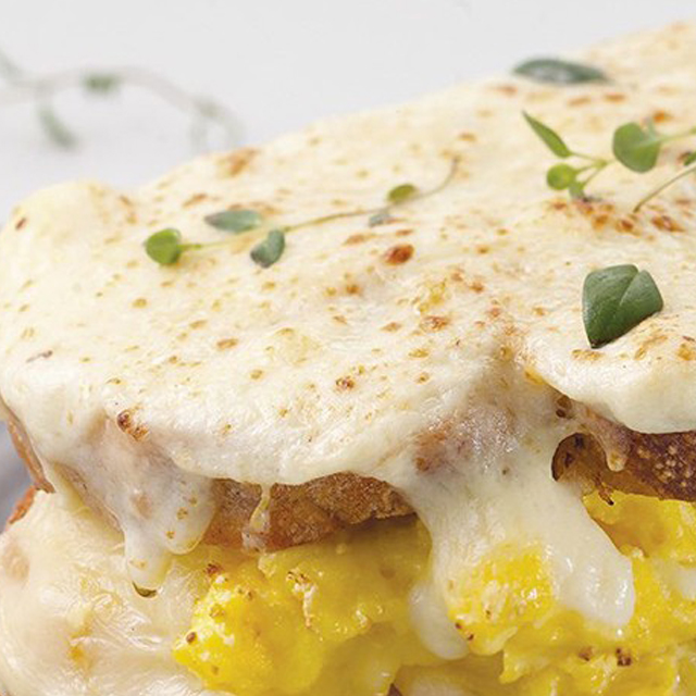 Croque Madame with Scrambled Eggs