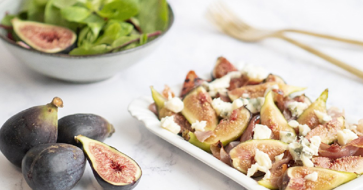 Figs with Proscuitto and Roquefort