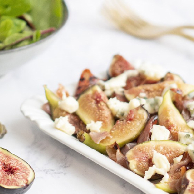 Figs with Proscuitto and Roquefort