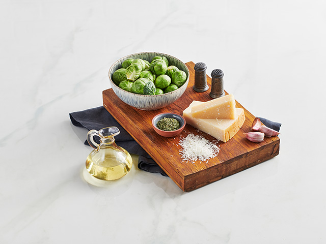 Garlic Parmesan Brussels Sprouts ingredients image
