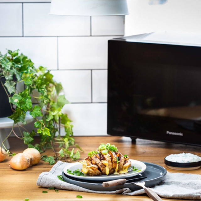 Hasselback Potatoes with Mushrooms, Onions and Cheese