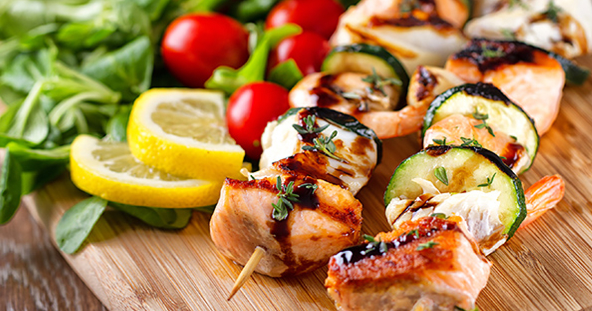 Healthy Fish Kebabs