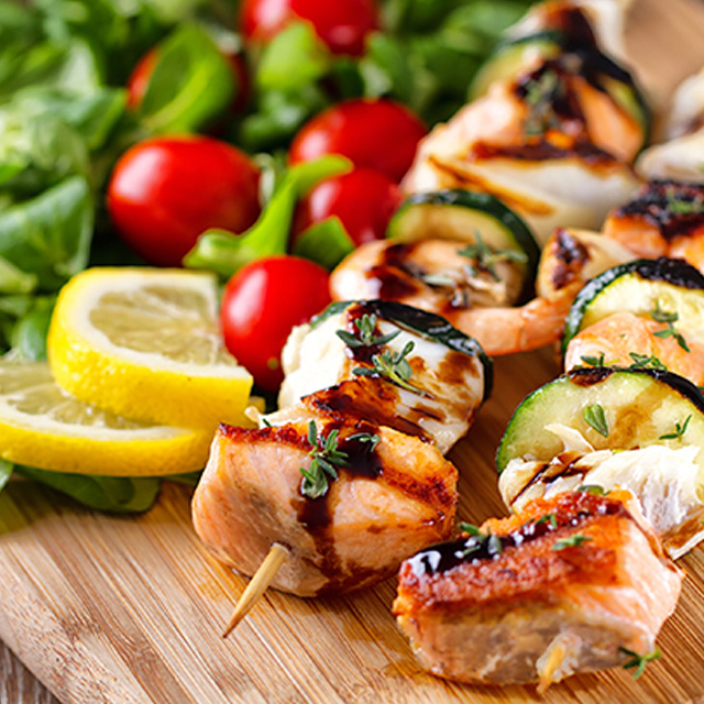 Healthy Fish Kebabs