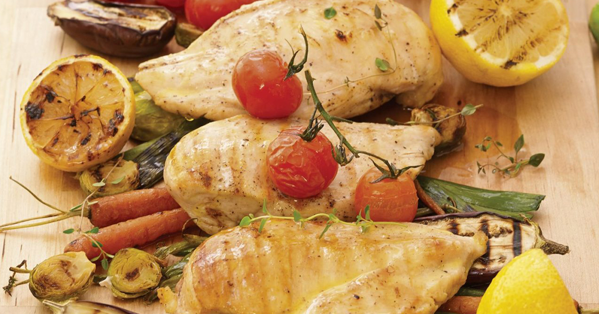 Marinated Tender Chicken Breast & Vegetables